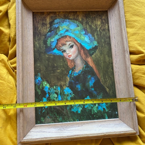 1960s MCM Print of a Girl - Picture 7 of 9